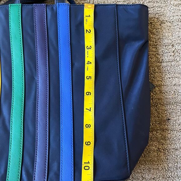 Like New Talbots Blue Rainbow Shoulder Tote - Picture 10 of 10